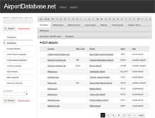 Tablet Screenshot of airportdatabase.net